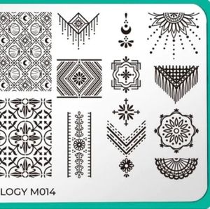 Nail art stamping plates (2)- maniology, born pretty. Floral/pattern